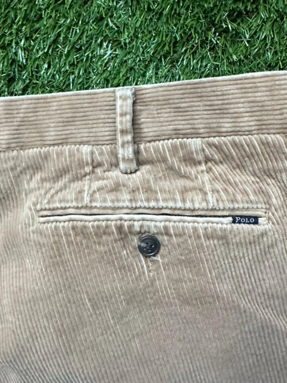 Polo Ralph Lauren Classic Fit Corduroy Pants 40x30 Tan Beige